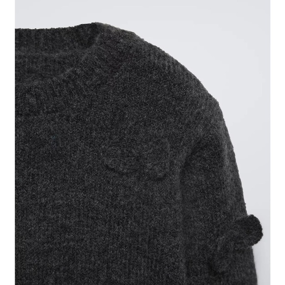ZARA BOW KNIT SWEATER - Picture 2 of 9